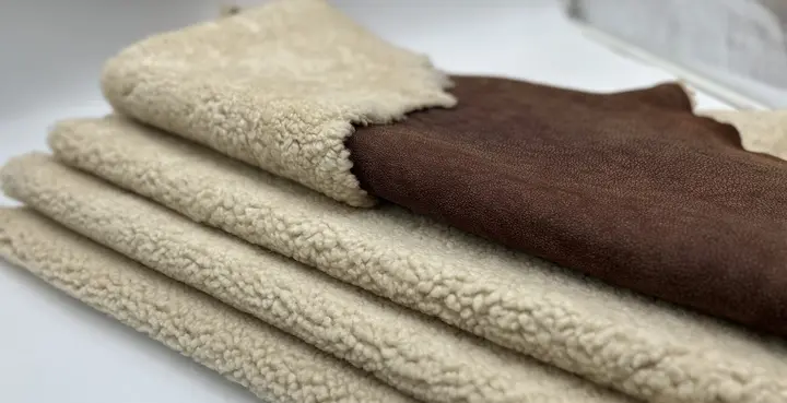 Дубленочный материал Кёрли "Vintage Visky"