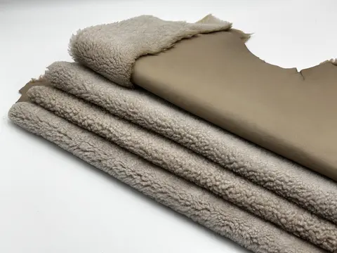 Дубленочный материал Кёрли "Beige"